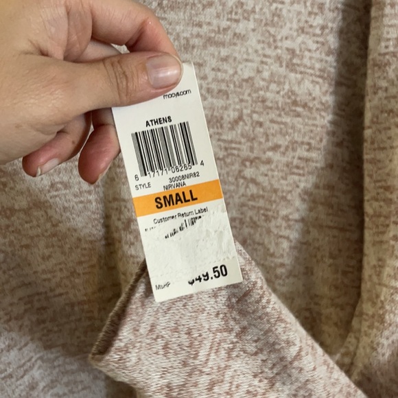 Bar III v neck long sleeve layered shirt sweater New small - Picture 2 of 6